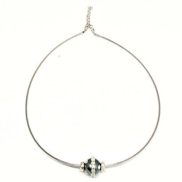 Diamond Tahitian Pearl Necklace 0.60 CT 14k Gold 13 mm Certified $4,950 915320 - Picture 3 of 8